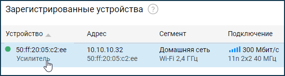 Режим "Усилитель/Ретранслятор" – Keenetic