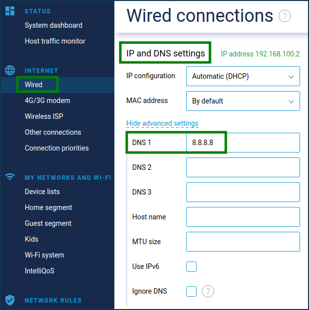 Dns nullsproxy порт