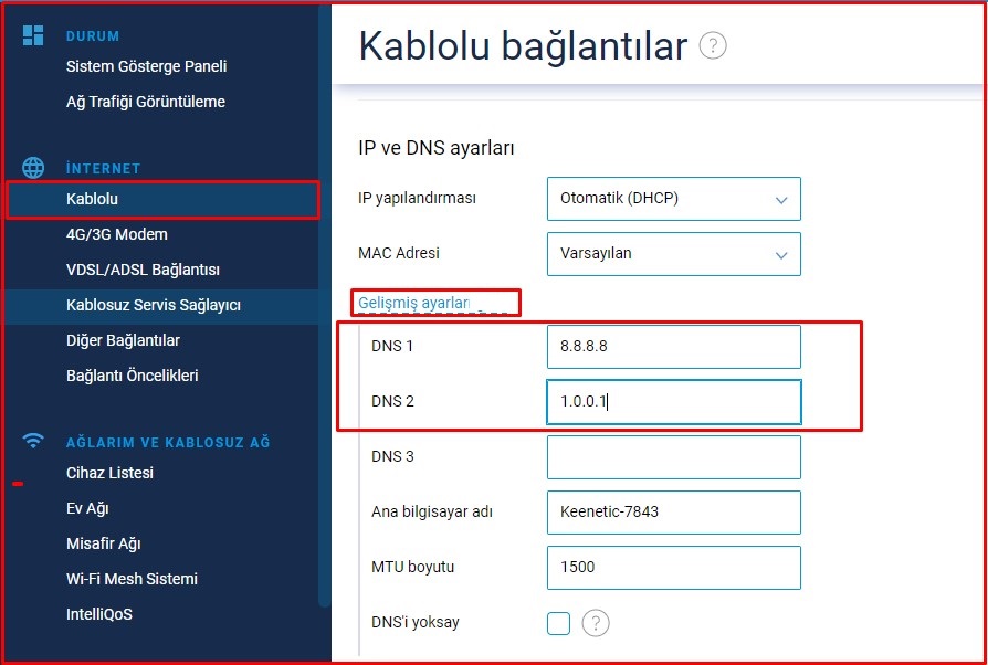 Keenetic сброс кэша dns