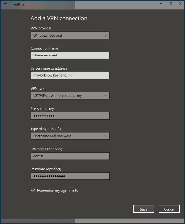 Connecting To An L2tpipsec Vpn Server From Windows Keenetic 9866