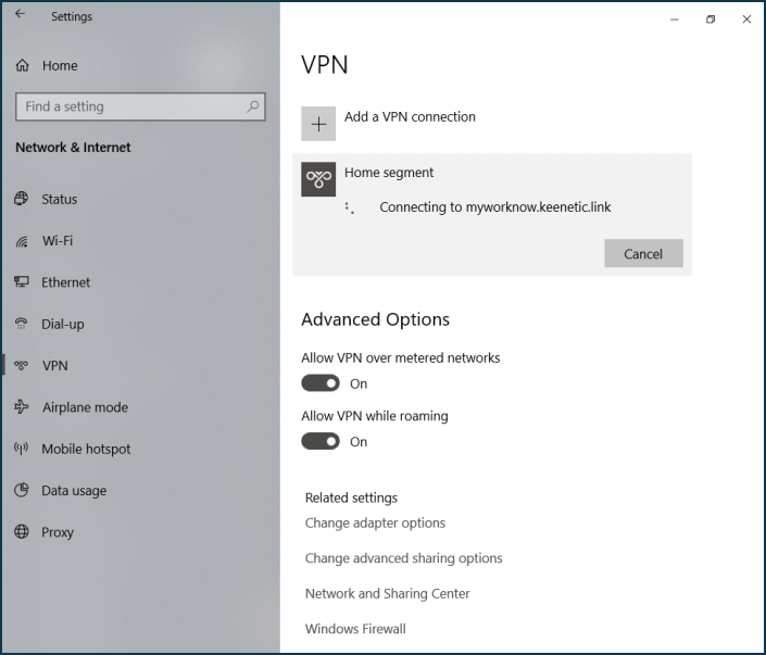 Connecting To An Sstp Vpn Server From Windows 10 Keenetic