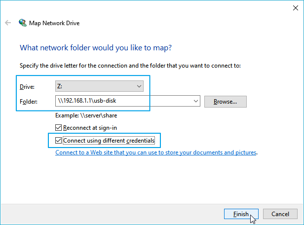 how to setup usb drive on router