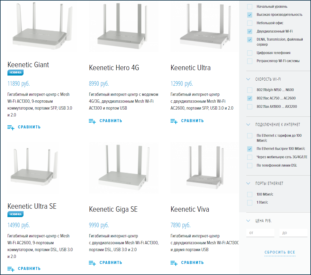 Какая модель Keenetic мне нужна? – Keenetic