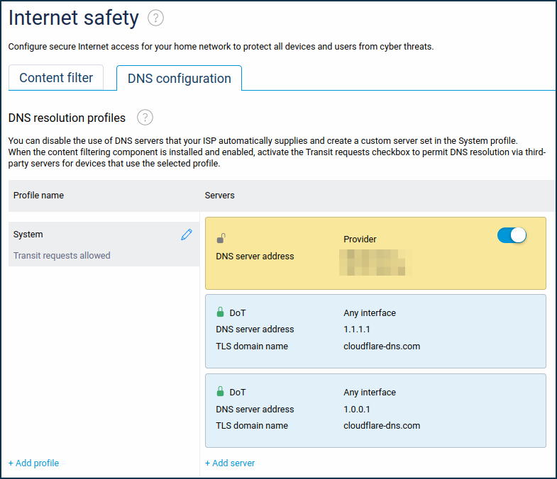 Dns over tls keenetic настройка