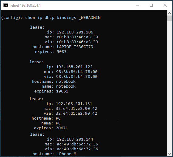 Accessing a network device by its hostname – Keenetic