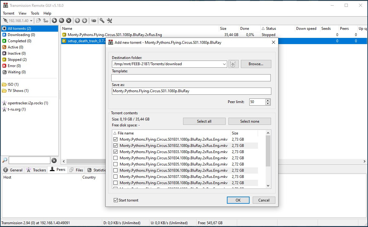 transmission torrent downloader