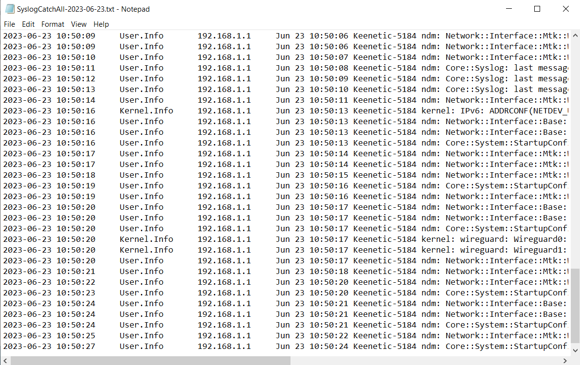 Saving system event logs to a Syslog server – Keenetic
